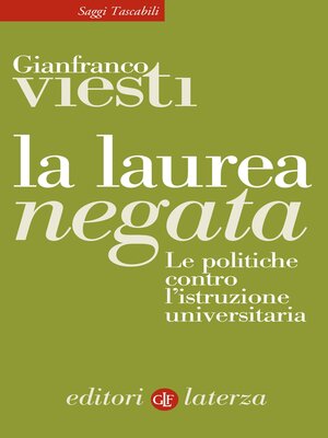 cover image of La laurea negata